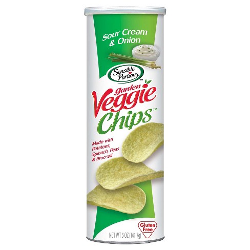Sensible Portion Canister Chips Sour Cream &amp; Onion - 141gm