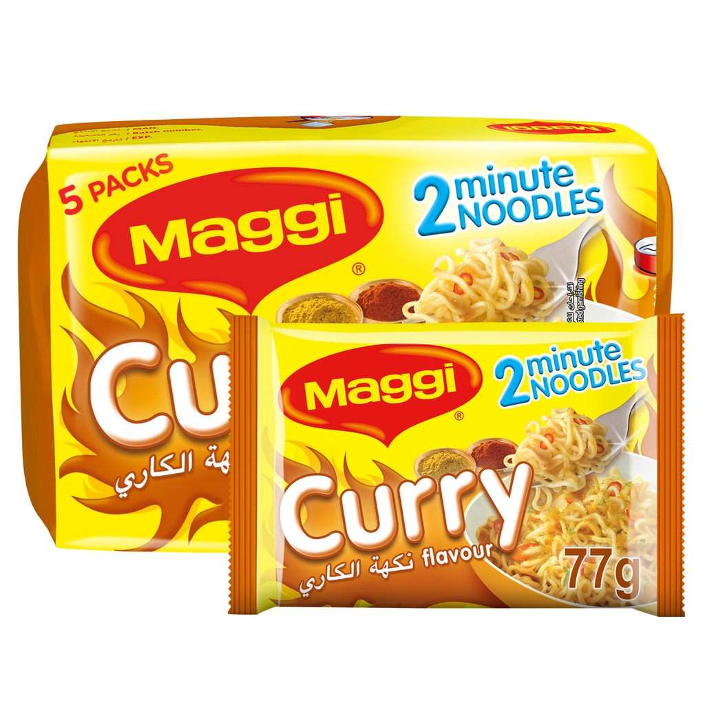 MAGGI 2 Minutes Curry Noodles (5Pcs x79g)