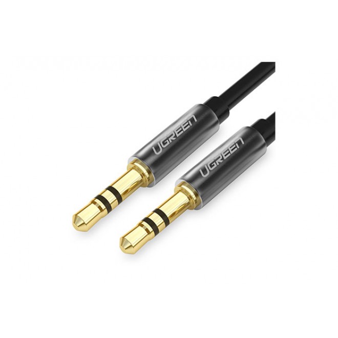 3.5mm male to 3.5mm male right angle flat cable gold-plated 2M