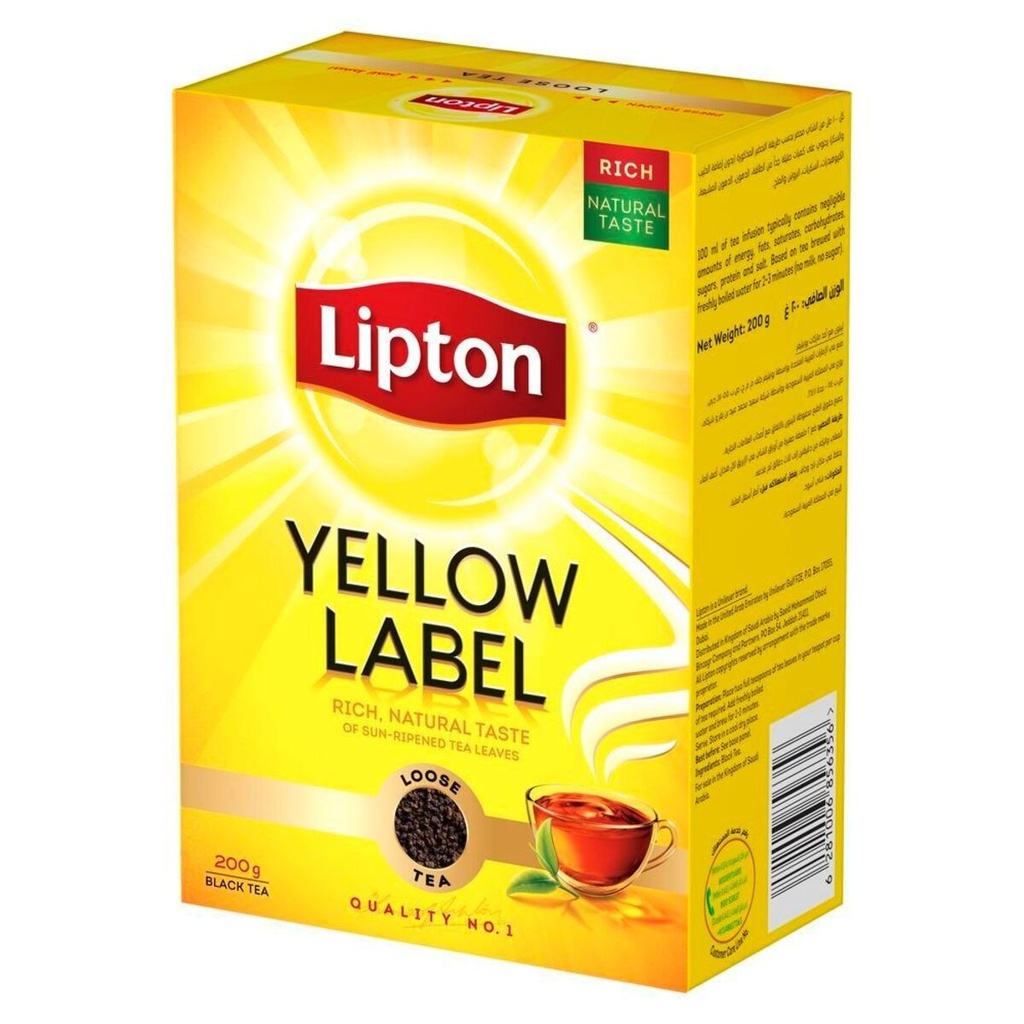 LIPTON YELLOW LABEL TEA PACKET 200G