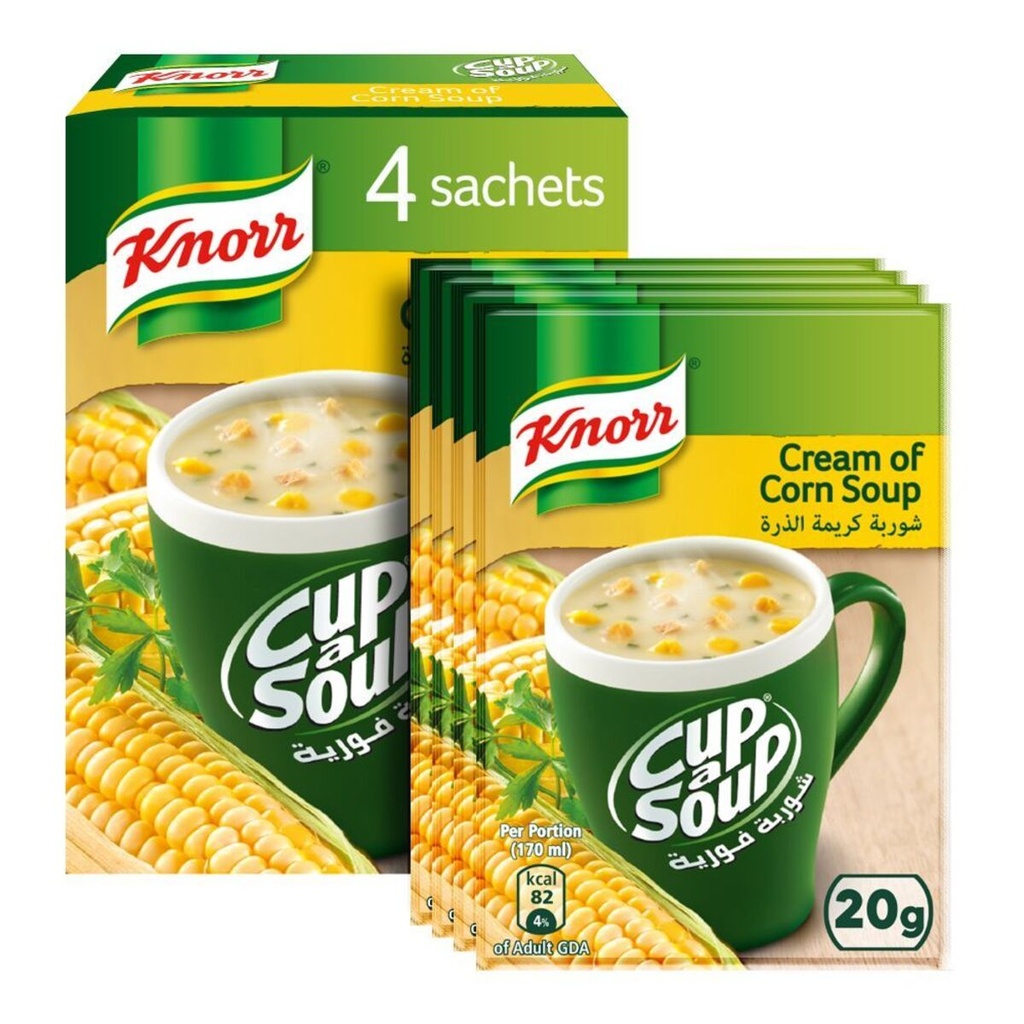 KNORR CAS CREAM OF CORN SOUP 24 X 4 X 20 G
