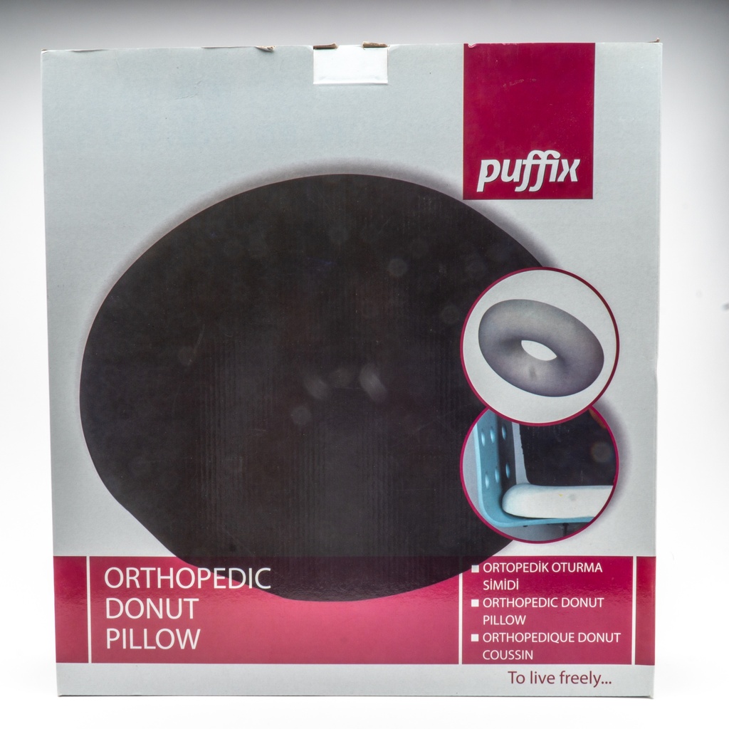 Orthopedic Donut Pillow Polyyurethane (Black)-