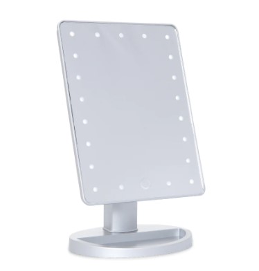 Led Dimmable Make-Up Mirror White/Black Single #M-36