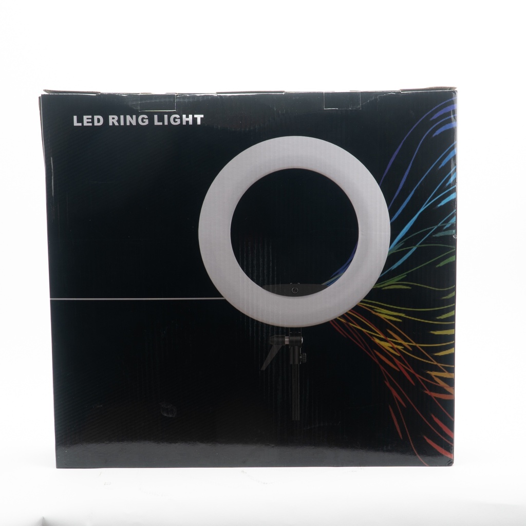 Led Ring Light Kit- White (With Light Stand, Carry Bag)-