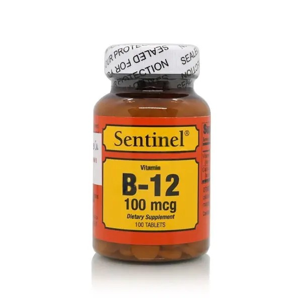 Sentinel Vitamin B-12 100 mcg 100 Tablets