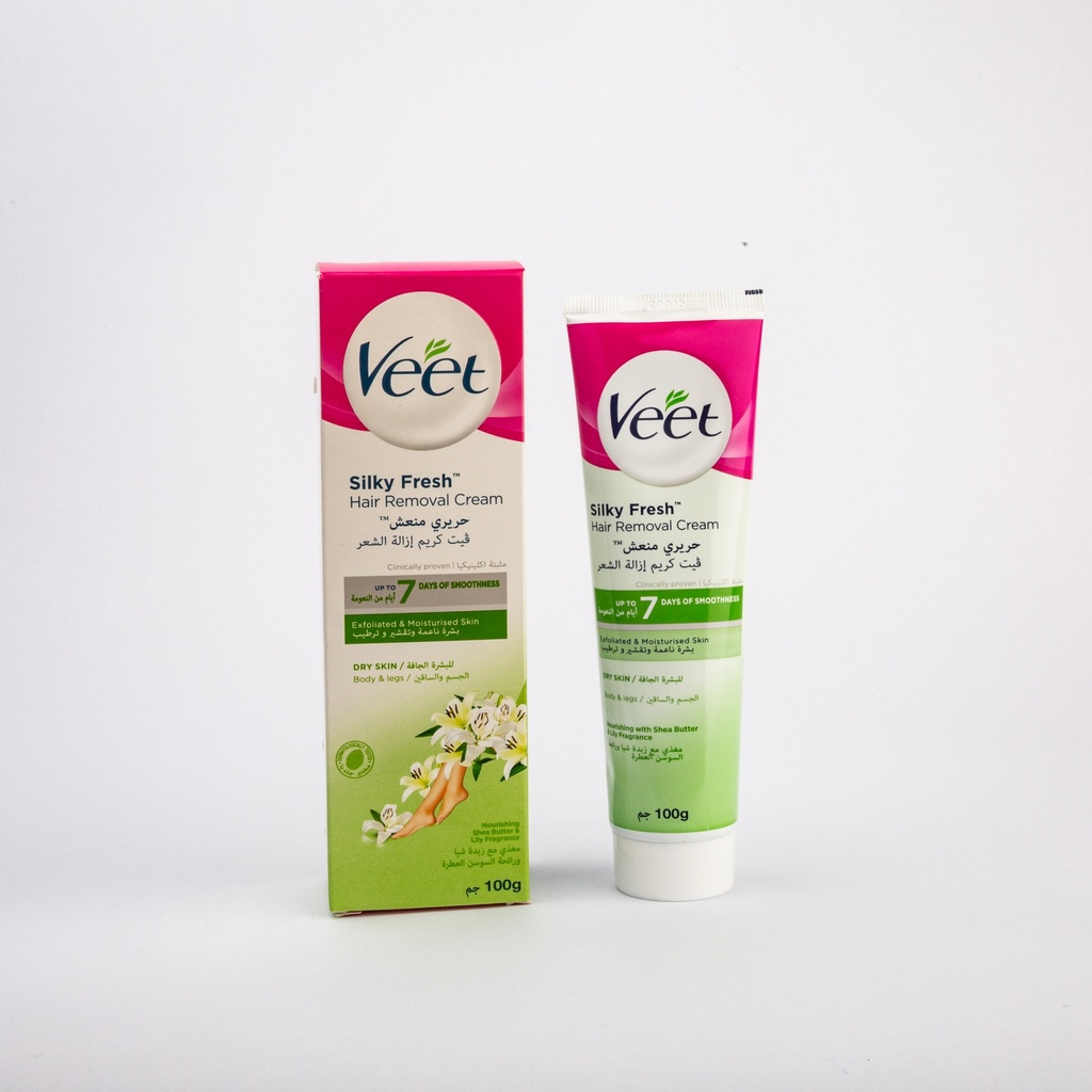Veet Hair Removal Cream Dry Skin Shea Butter &amp;Lily 100Ml 