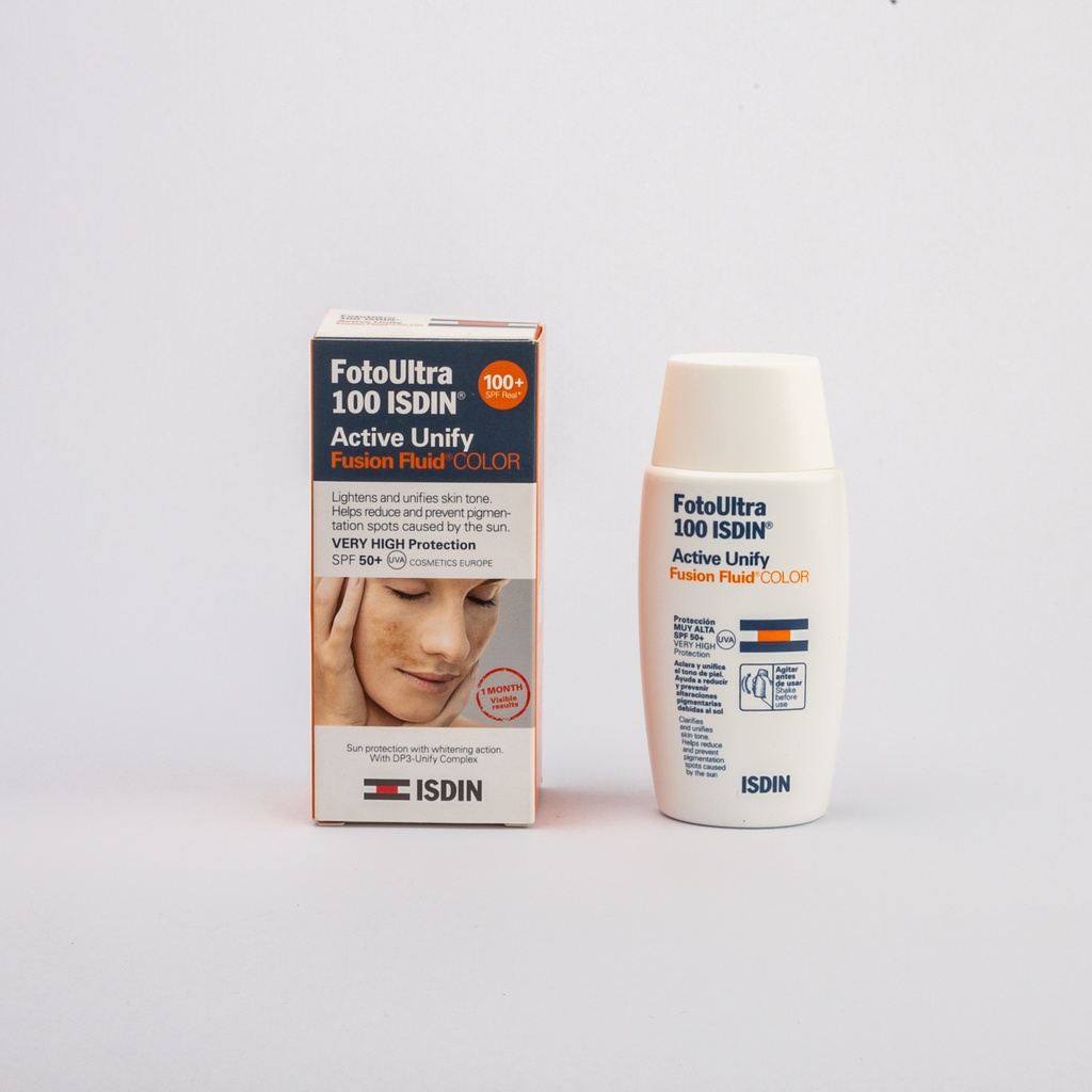 Isdin Foto Ultra 100 Active Sunscreen  Fluid Color 50Ml