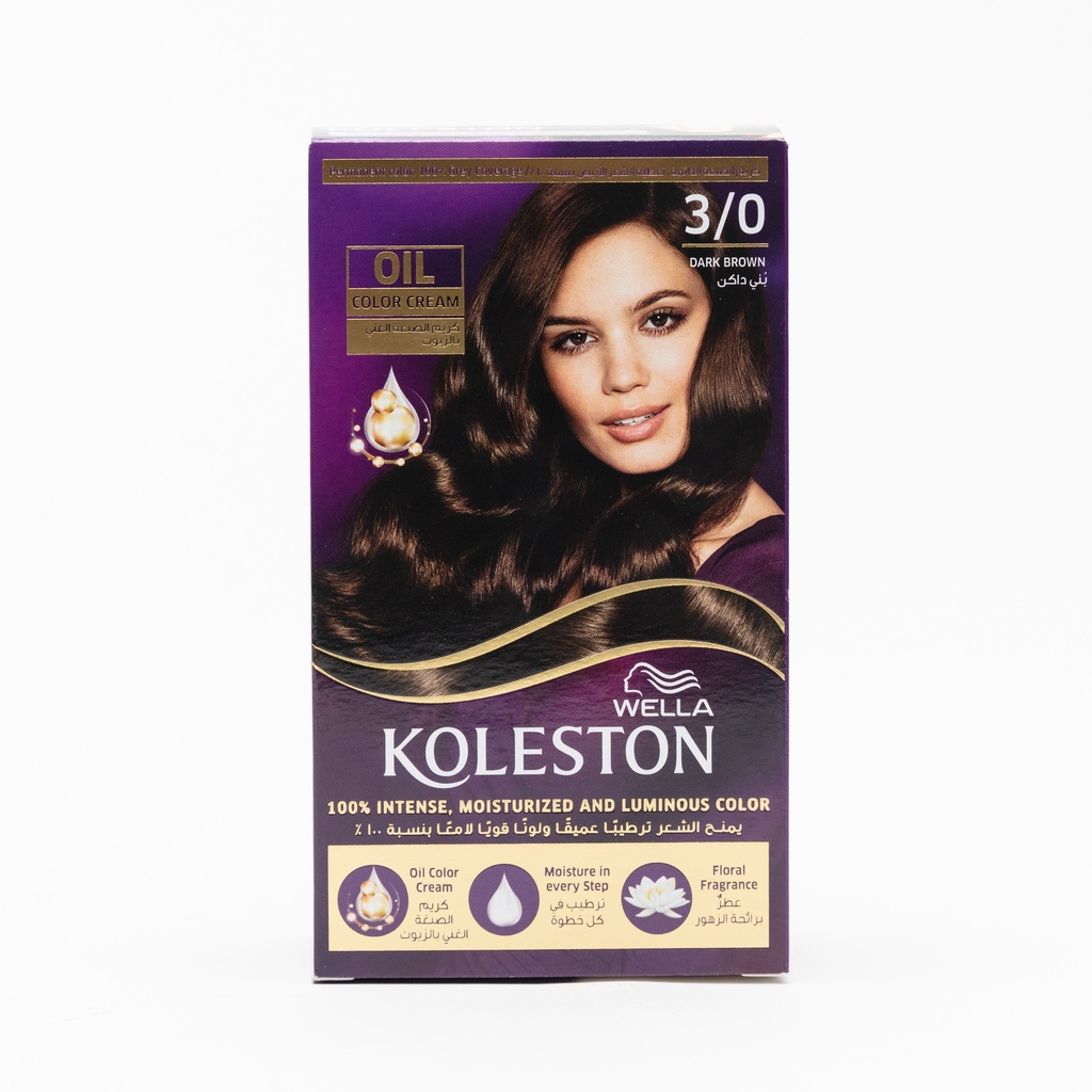 Koleston Dark Brown Hair Colour 3/0