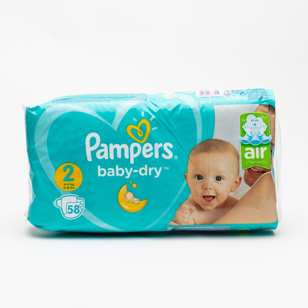 Pampers 2 Active Baby 3-6Kg 58'S-