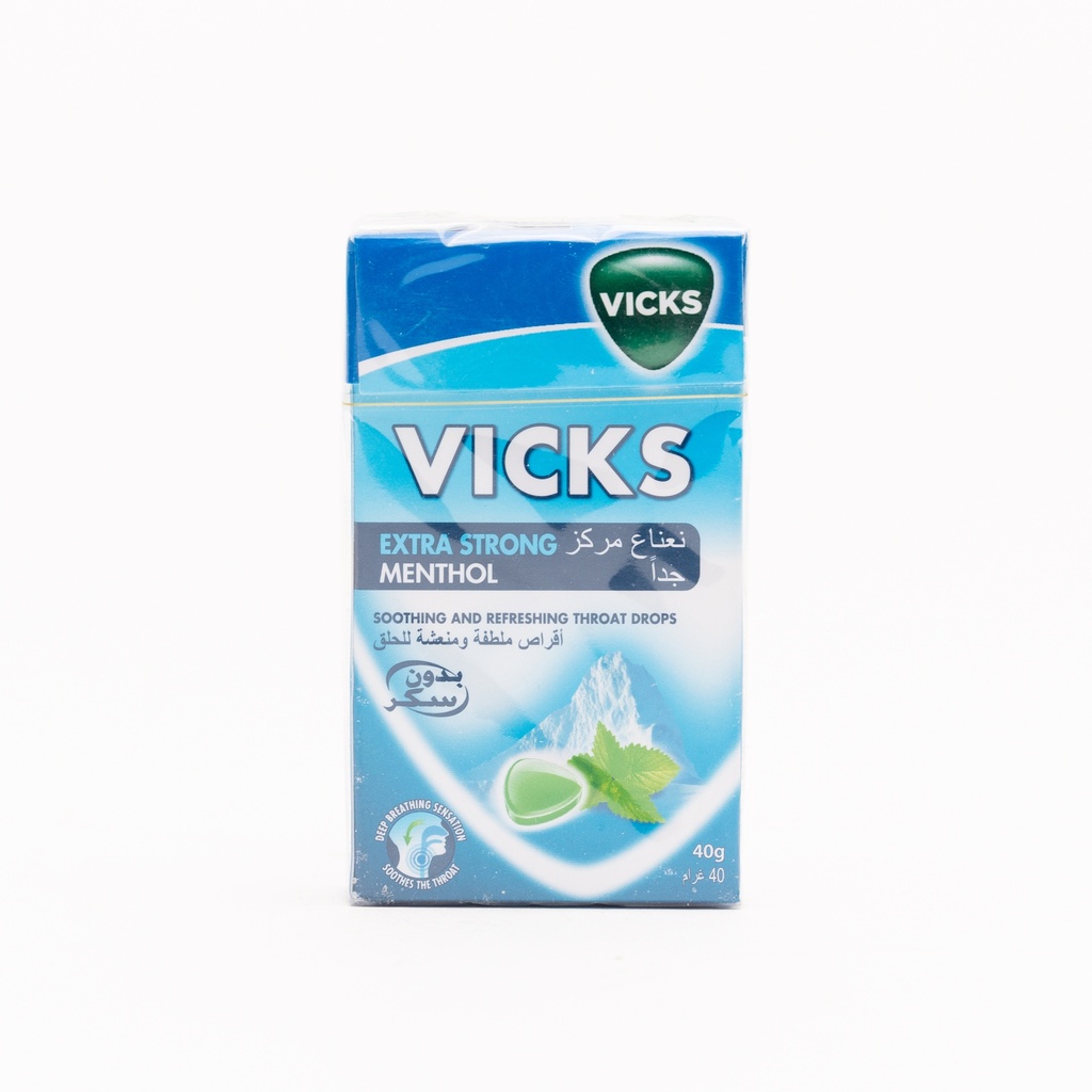 Vicks Drops Extra Strong &amp; Menthol 40Gm-