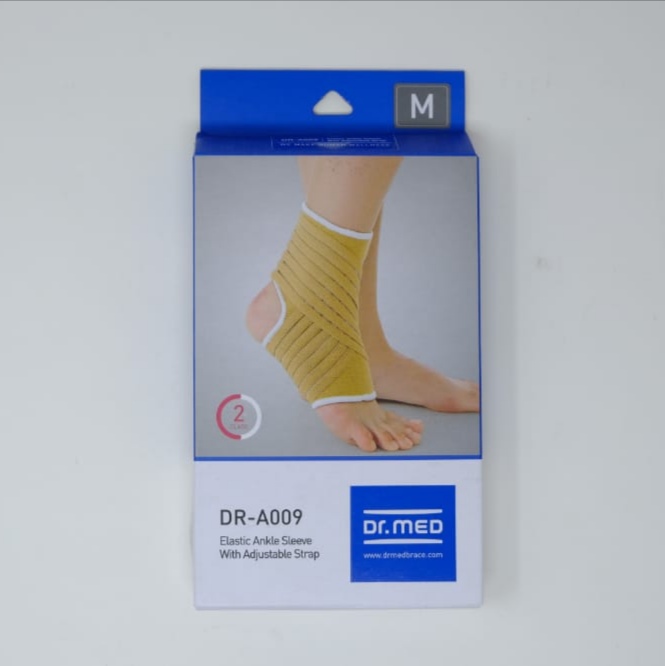 Dr-A9009 Elastic Ankle Sleeve Adj Strap (M)