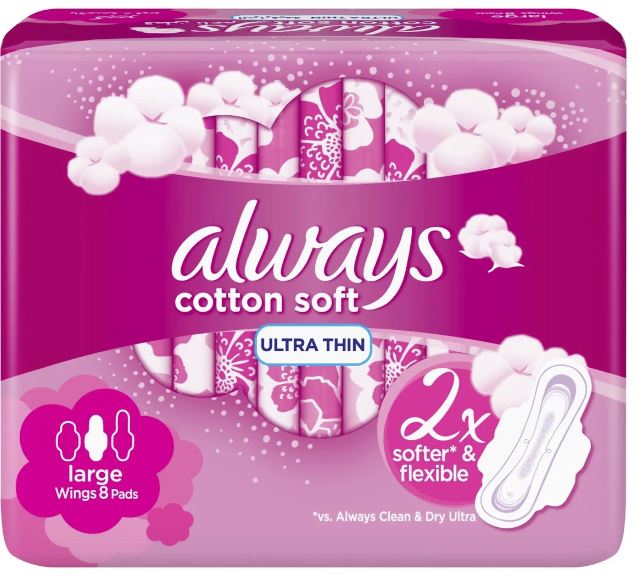 ALWAYS SOFT LIKE COTTON 7 LARGE WINGS
