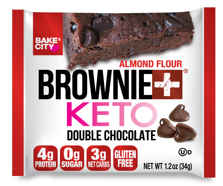 BAKE CITY Brownie KETO Double Choco 34g PACK OF 20