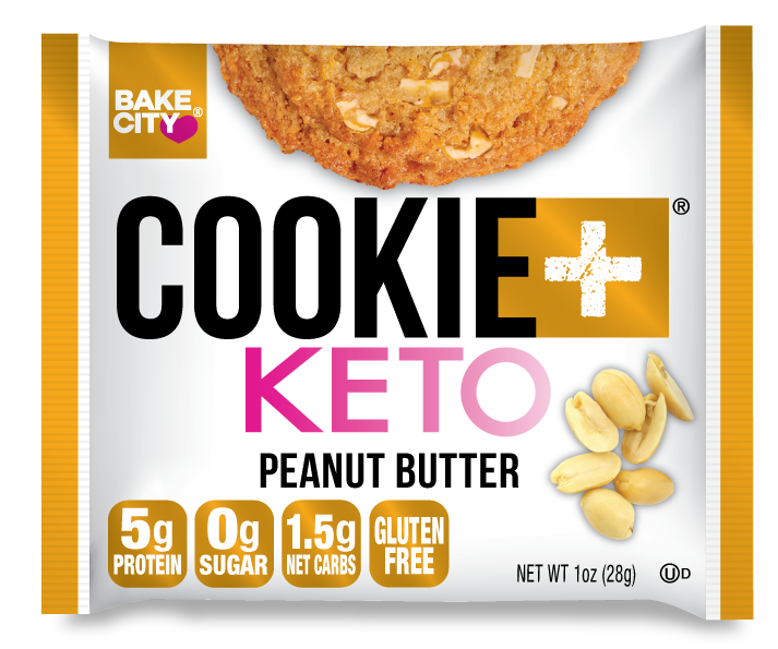BAKE CITY COOKIE + KETO PEANUT BUTTER 28G PACK OF 20