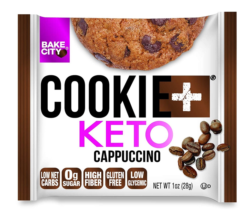 BAKE CITY KETO+COOKIES CAPPUCCINO 28G
