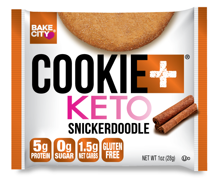 BAKE CITY KETO+COOKIES SNICKERDOODLE 28G