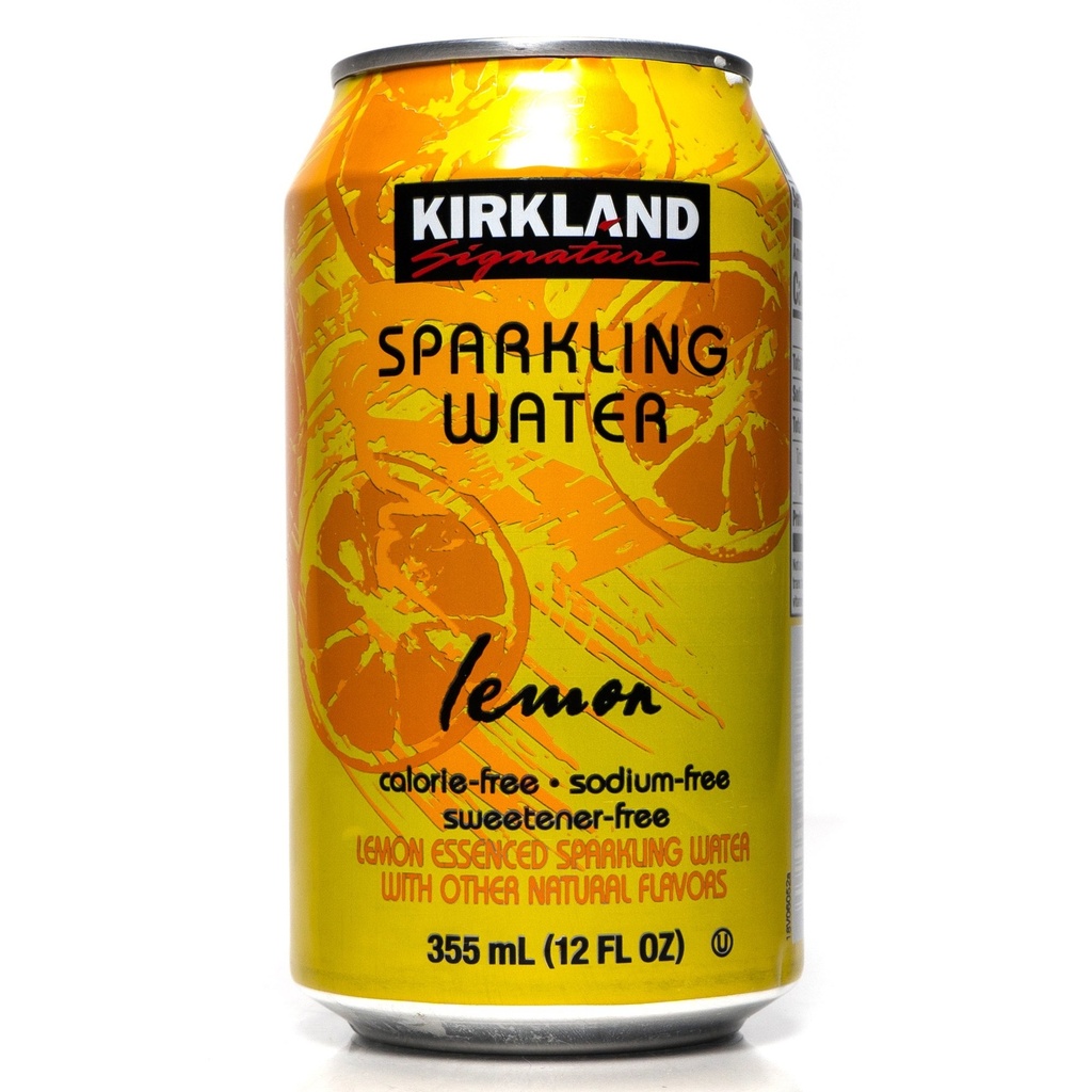 KIRKLAND SPARKLING WATER LEMON 335 ML 