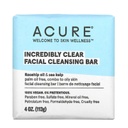 Acure Incredibly Clear Facial Cleansing Bar For Oily To Normal &amp; Acne Prone Skin