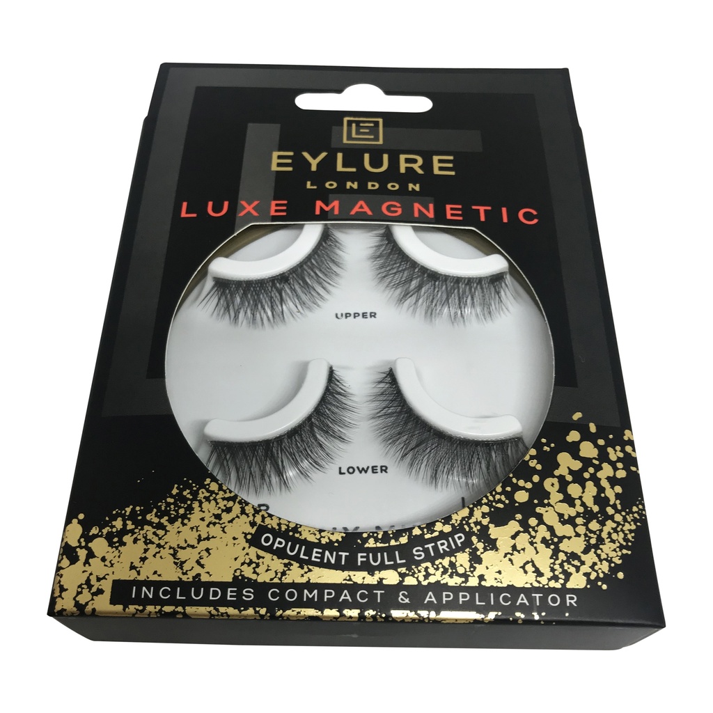 رموش Eylure Luxe المغناطيسية الفخمة ذات الشريط الكامل Faux Mink