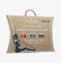 SET OF 3 RESISTANCE BANDS ( Turquoise / Mauve / Grey)