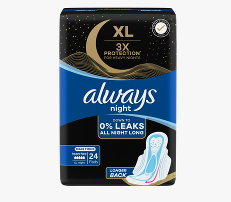 Always Maxi Thick Night Dreamz 24 Pads