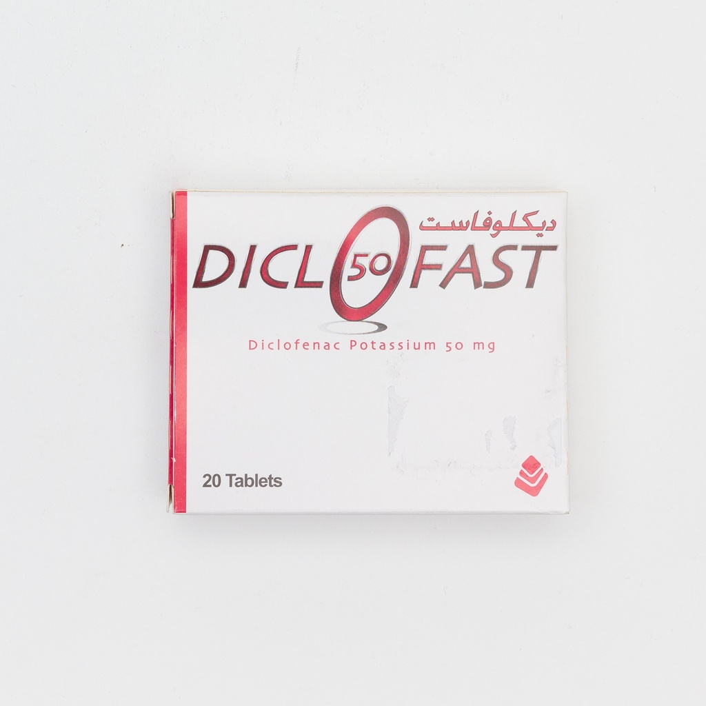 Diclofast 50Mg Tab 20'S-