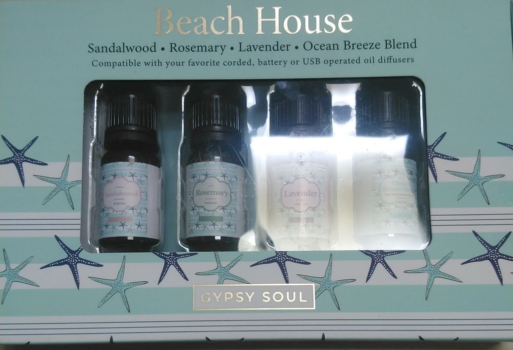 Beach House 4pk Diffusing Oil set