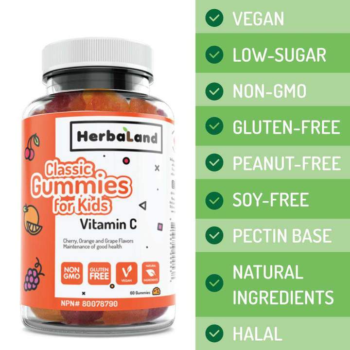 Herbaland Classic Gummie Kids Vitamin C 125Mg 60'S-