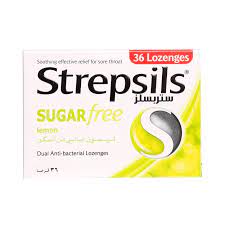Strepsils Lemon Sugar Free Lozenges 36'S