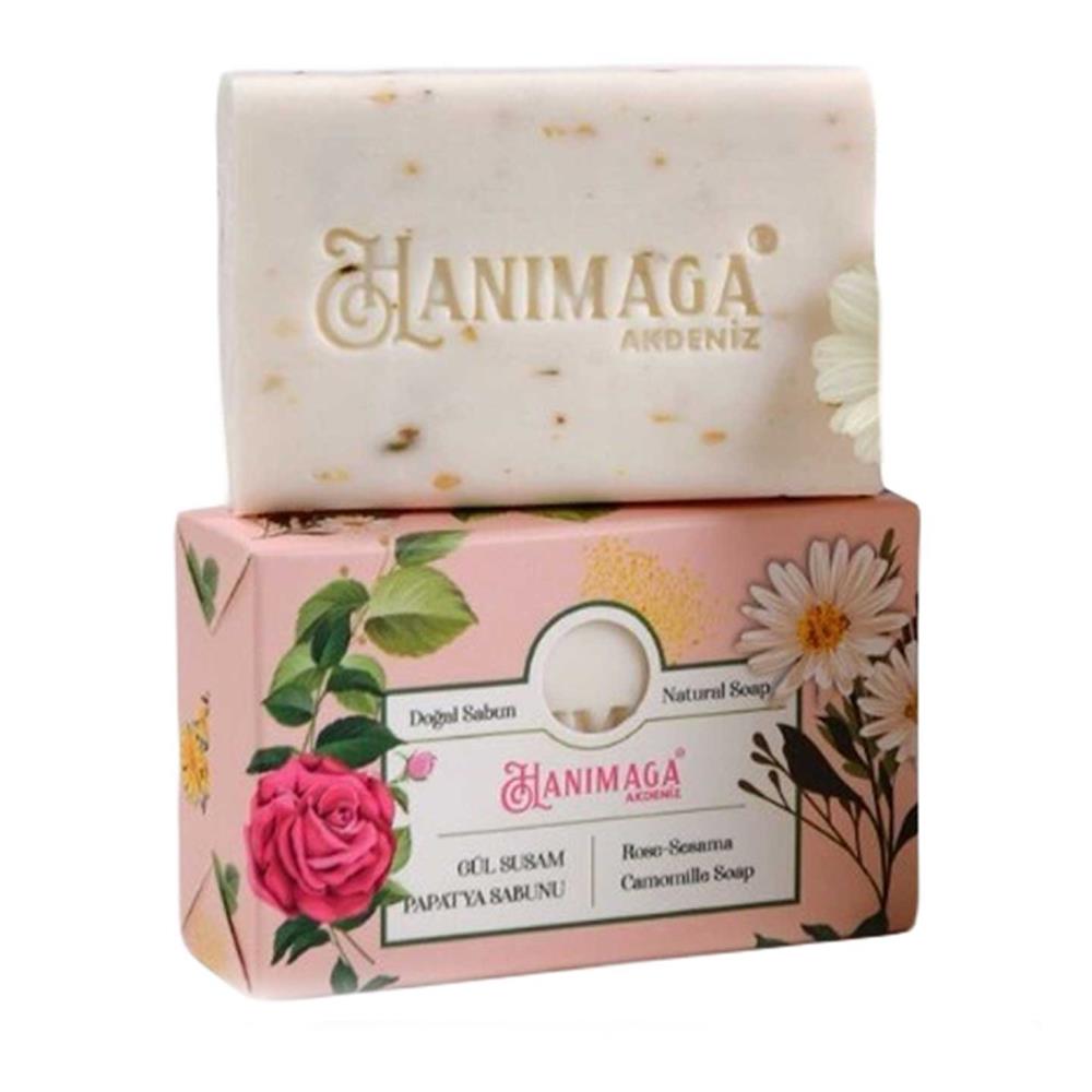 Hanımağa Natural Rose Sesame Chamomile Soap 100G