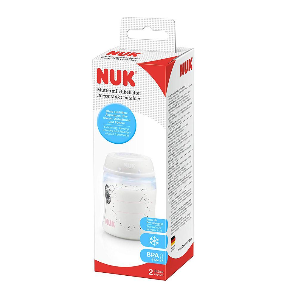 Nuk Breast Milk Container 2Pices