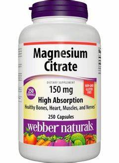 [10128] Wn  Magnesium Citrate Capsule 150 Mg 60 Pc