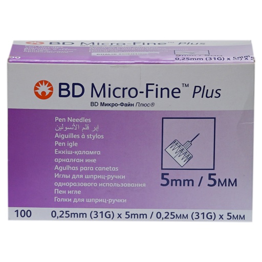 [10130] Bd Micro Fine + Needle 31G X 5Mm 100'S-
