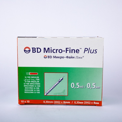 Bd Micro Fine Syringe  0,5 Ml 100'S