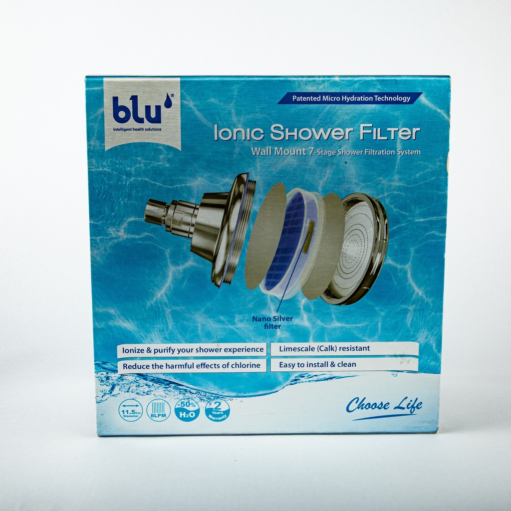 Blu Ionic Power Filter anti metalli pesanti confenzione da 3 cartucce filtro NMC di ricambio anti-cloro 