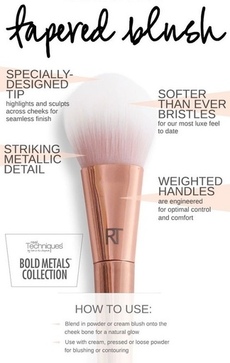 [120002] RT Bold Metals Collection 300 Tapered Blush Brush