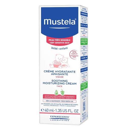 [120167] Mustela Soothing Moisturising Face Cream 40Ml (P&amp;M)