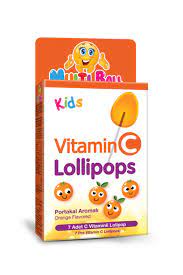 [120291] Multiball Kids Vitamin C Lollipops 7'S