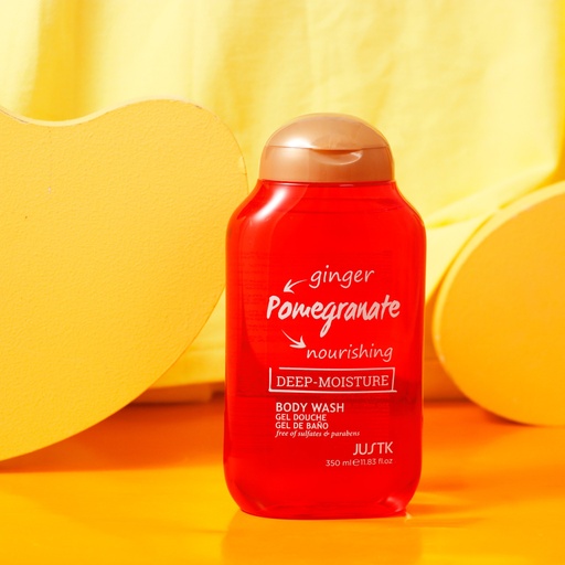 [120575] Justk Ginger &amp; Pomegranate Deep-Moisture Body Wash - 350 Ml