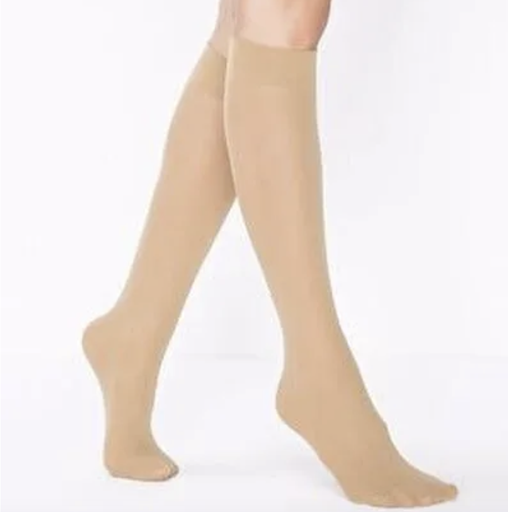[124771] Knee High 50 Mycro Socks Women -Natural