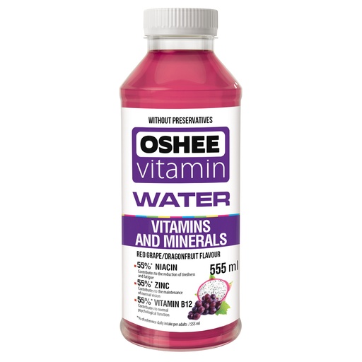 [125144] Oshee Vitamin Water Red Grape &amp; Dragonfruit 555ml