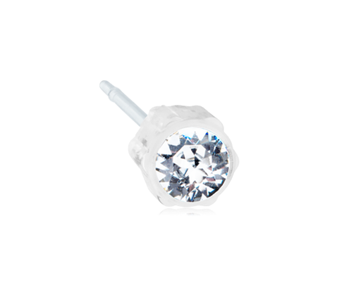 [125346] Blomdahl Earring Medical Plastic Crystal 4mm 1pc