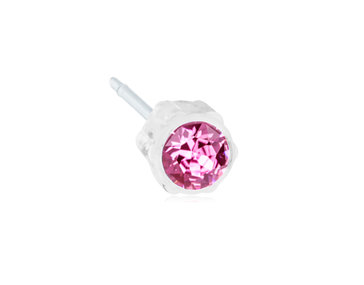[125348] Blomdahl Earring Medical Plastic Rose 4mm 1pc