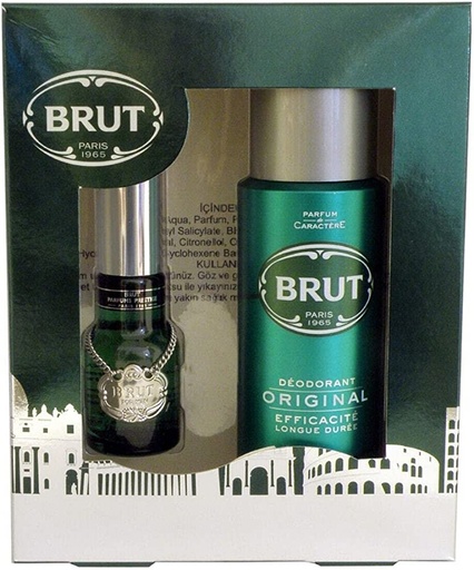 [125395] Brut Medallion Original 30 ml Men's Perfume +200 ml Men's Deodorant