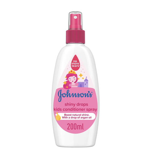 [125572] J&amp;J Johnson's Strength drops kids Hair conditioner spray Argan Oil 200 Ml