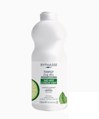 [125616] #Byphasse Family Fresh Delice Shampoo Normal to Oily Hair Green Tea&amp;Lime 750ml