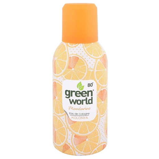 [125763] Green World 80° Alcohol Cologne 150 ml Sanitizer Spray Mandarin