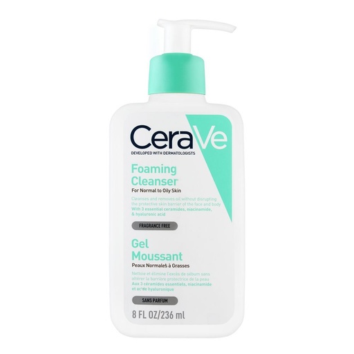 [125795] CeraVe Foaming Facial Cleanser For Normal To Oily Skin 236ml
