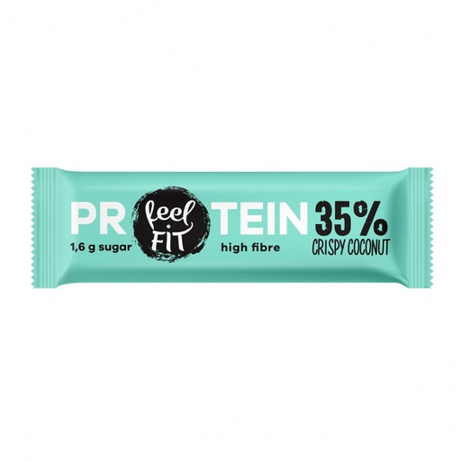 [125823] Feel Fit Protein 35% Bar Crispy Coconut, No Added Sugar 40g