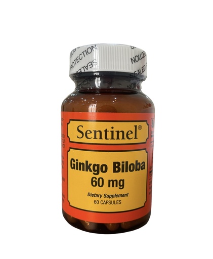[125992] Sentinel Ginkgo Biloba 60mg 60 Capsules